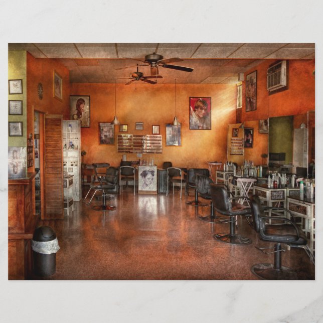 Flyer Barber - Union, NJ - El salón moderno (Frente)