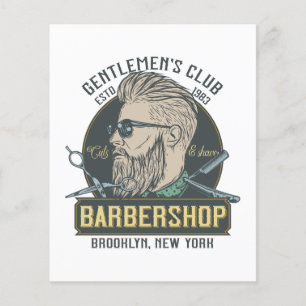 Flyer Barbería Clásica Esmero de Caballeros