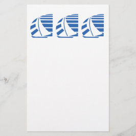 Flyer Barcos de vela de Carreras azul