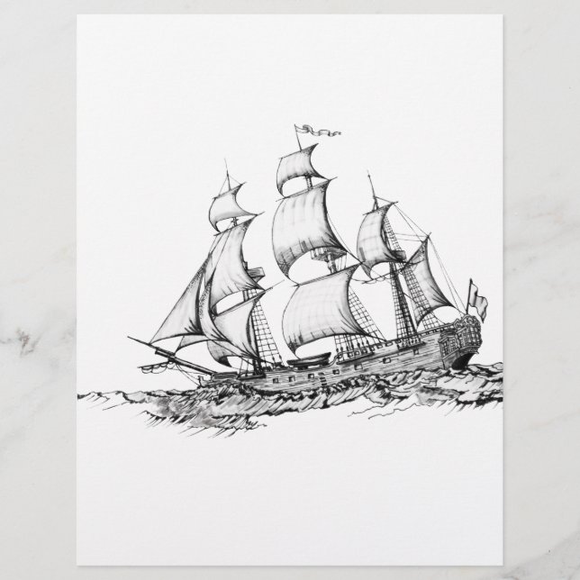 Flyer barcos en el agua (Frente)