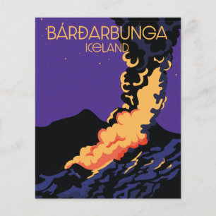Flyer Bárðarbunga, cartel de viaje a Islandia.