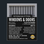 Flyer Barras y Shutters, Ventana y Puerta Fitter Company<br><div class="desc">Barras y Shutters,  Volante de publicidad de Window & Door Fitter Company por la Tienda de tarjetas de visita.</div>