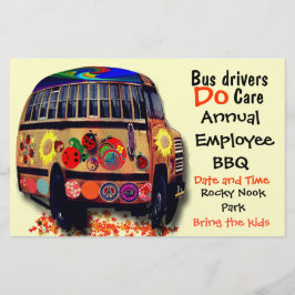 Flyer BBQ anual de conductores de autobús