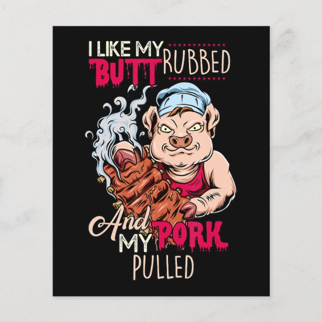 Flyer BBQ|BBQ Grillmaster Como Butt Rubbed & Pork Puk Pu (Frente)