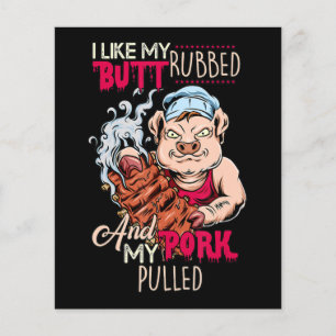 Flyer BBQ BBQ Grillmaster Como Butt Rubbed & Pork Puk Pu