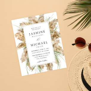 Flyer Beacham Presupuestaria Pampas Grass Boho Boda 2