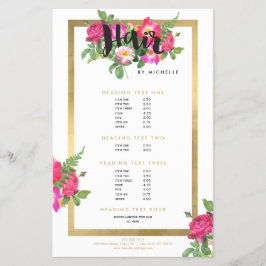 Flyer Beauty Florals Hair Stylist White