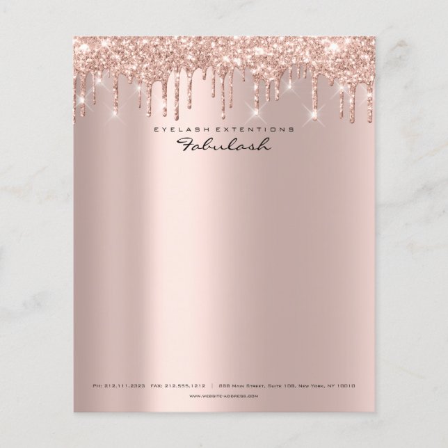 Flyer Beauty Sparkly Lazas Makeup Stylist Event Planner (Frente)