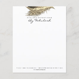 Flyer Beauty Studio Encendido Elegante Oro Blanco