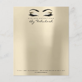 Flyer Beauty Studio Lashes maquillaje Champaigne estilis