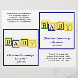 Flyer Bebés Bloques Candybar Wrappers (Primario)