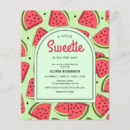 Flyer Bebida sandía dulce de presupuesto Invitación a du