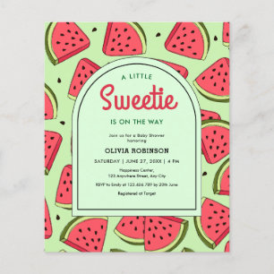 Flyer Bebida sandía dulce de presupuesto Invitación a du
