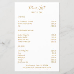 Flyer Beige blanco simple