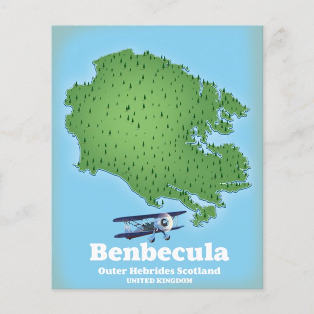 Flyer Benbecula Hébrides Exteriores Escocia (Frente)