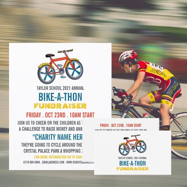 Flyer Bicicleta infantil, evento de caridad infantil (Subido por el creador)