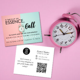 Flyer bienes raíces si el tiempo es esencial, Llamar Anu