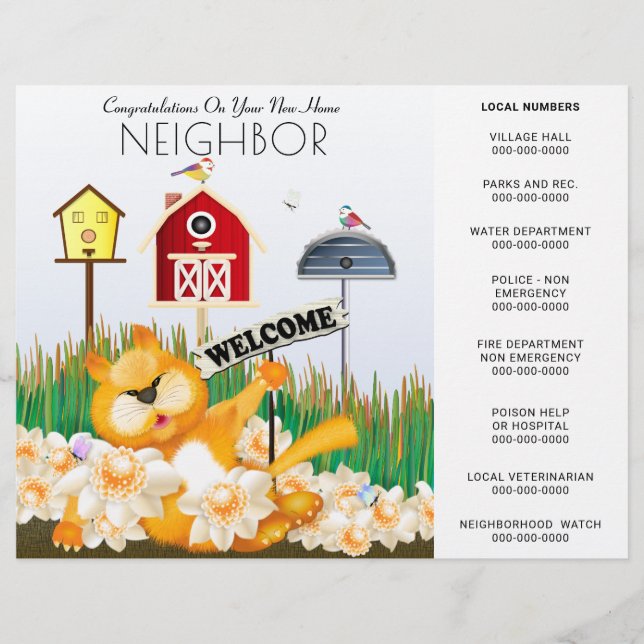 Flyer Bienvenidos Al Barrio | Nuevo hogar (Frente)