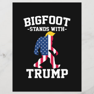 Flyer Bigfoot Apoya a Trump Elecciones 2024