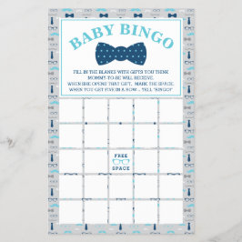 Flyer Bingo Baby Shower, hombrecito, compadre