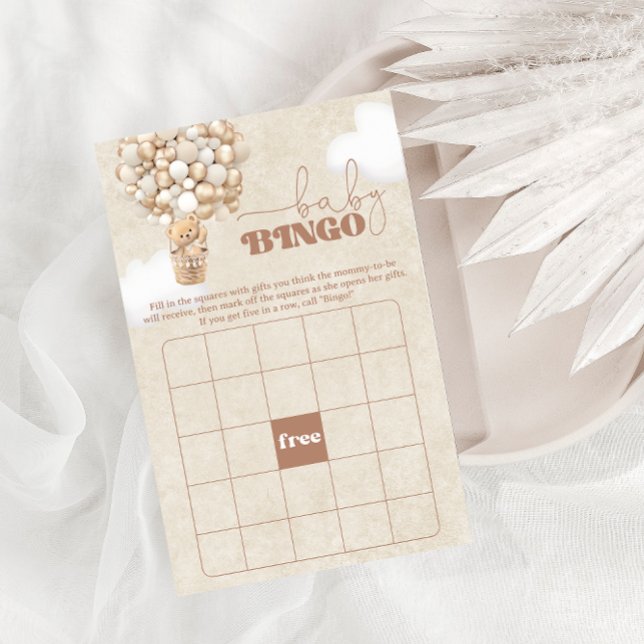 Flyer BINGO DE Juego Baby Shower Bear (Subido por el creador)