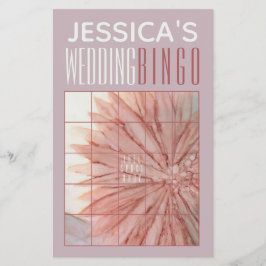 Flyer BINGO para Fiesta de Regalos de Boda Encantador en