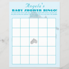 Flyer Bingo para la Fiesta de Baby Shower del Precioso P
