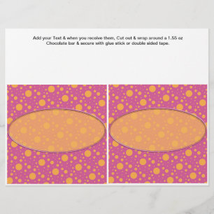 Flyer Birthday Custom Candy Bar Wrappers Party favors
