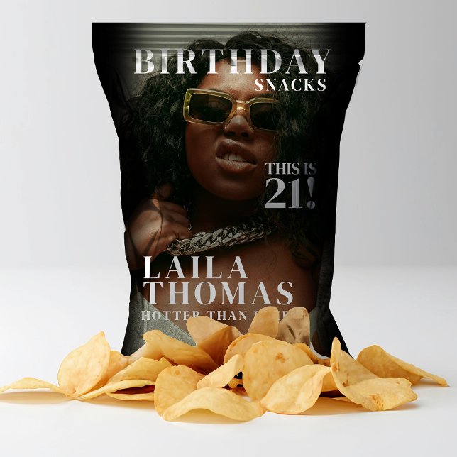 Flyer Birthday Party Magazine Cover Chip Bag Wrapper (Birthday Party Magazine Cover Chip Bag Wrapper)