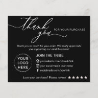 Black Modern Online Store Small Business Gracias