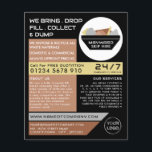 Flyer Black Rubbish Skip, Skip/Dumpster Company<br><div class="desc">Salto De Rubbish Negro,  Volantes Publicitarios De La Empresa Skip/Dumpster Por La Tienda De Tarjetas De Negocios.</div>