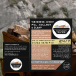 Flyer Black Rubbish Skip, Skip/Dumpster Company<br><div class="desc">Salto De Rubbish Negro,  Volantes Publicitarios De La Empresa Skip/Dumpster Por La Tienda De Tarjetas De Negocios.</div>