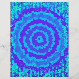 Flyer Blue Abstract Flower Scrapbook Paper Bulk Pages