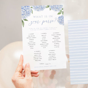 Flyer Blue Hydrangea Qué Hay En Tu Tarjeta De Juego De B