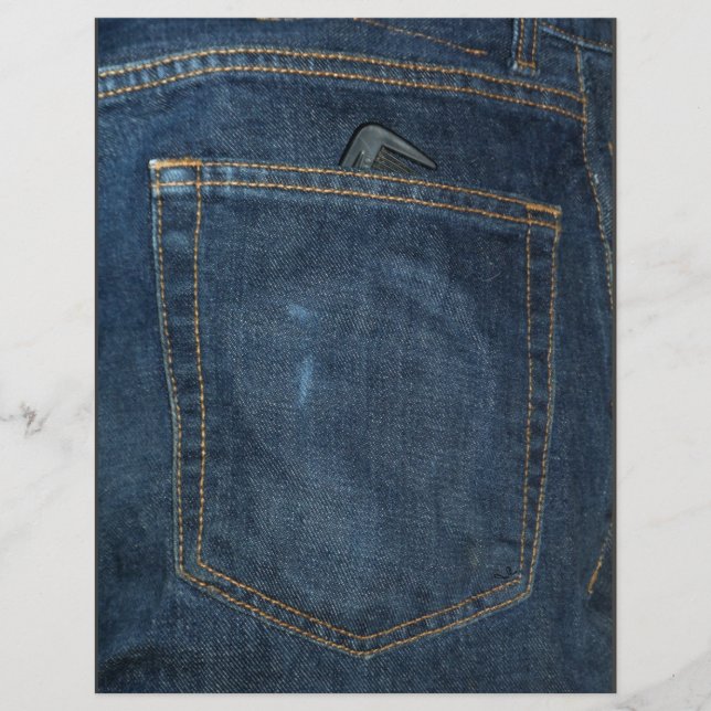 Flyer Blue Jeans Denim Pocket (Frente)