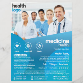 Flyer Blue Medical Healthcare (plantilla)