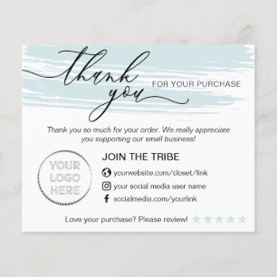 Flyer Blue Modern Online Store Small Business Gracias