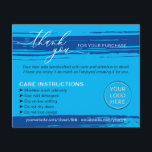 Flyer Blue Navy Gracias por Lavar Consejos Instrucciones<br><div class="desc">Blue Navy Gracias por Lavar Consejos Instrucciones de Atención</div>