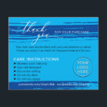 Flyer Blue Navy Gracias por Lavar Consejos Instrucciones<br><div class="desc">Blue Navy Gracias por Lavar Consejos Instrucciones de Atención</div>