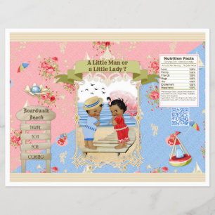 Flyer Boardwalk Victoriana Beach Gender Revelar Chip Bag