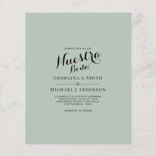 Flyer BODA Bilingual Boda, Boda de Presupuestos de Españ