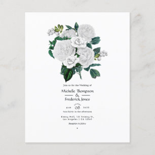 Flyer Boda Blanca Floral