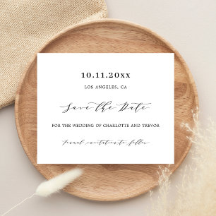 Flyer Boda blanca negra y moderna con presupuesto para s