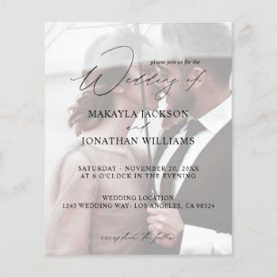 Flyer Boda Budget Moderno Photo Vertical 4