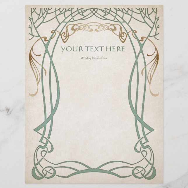 Flyer Boda Celta Medieval Fantasy (Frente)