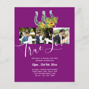 Flyer Boda con presupuesto para foto rústica sureña camp
