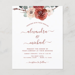 Flyer Boda de Borgoña Eucalyptus