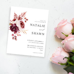 Flyer Boda de Borgoña y Floral Rosa 8A