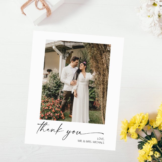 Flyer Boda de Budget Modern Caligraphy Instan Photo SM (Subido por el creador)
