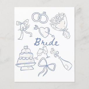 Flyer Boda de compromiso de novia Parejas Esposa de mari